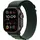 Watch Ultra 2 GPS + Cellular 49 mm Titangehäuse schwarz, Alpine Loop Armband dunkelgrün L