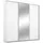 Schwebetürenschrank TOMA 211 x 233 x 64 cm Weiß