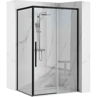 Rea Duschkabine Solar 90X90 Black - Schwarz