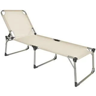 Garden Pleasure Abaco Sonnenliege 214 x 70 x 45 cm Grau