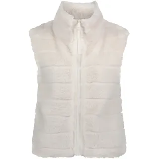 Fellimitatweste BETTY & CO "Kunstfell-Weste mit Stehkragen", Damen, Gr. 38, beige (cream), Obermaterial: 100% Polyester PES., Westen Fellimitatweste