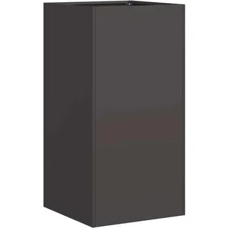 vidaXL Pflanzkübel Schwarz 40x40x80 cm Kaltgewalzter Stahl