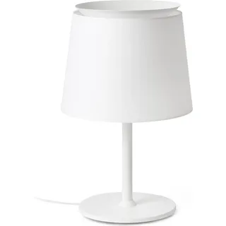 Savoy Weiß Tischlampe Weiß Schirm - Weiß