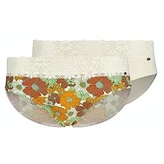 SKINY Damen Cotton Lace 080824 Slip, gardenflowers Selection, 38 (2er Pack)