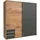Schwebetürenschrank Emden 180 x 198 x 64 cm Grau