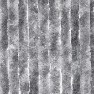 Türvohang Flauschvorhang viele Farben Größen Fliegen Insektenschutz Camping Wohnwagen - braun-grau-meliert - 56 - 100 cm X 185 - 220 cm X 185 - 220 cm