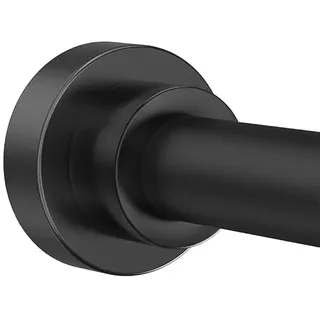 Duschvorhangstange, 78,7–203,2 cm, verstellbare Gardinenstange, ohne Bohren, schwarze Spannung, Duschstange, Edelstahl, für Badezimmer, Raumteiler