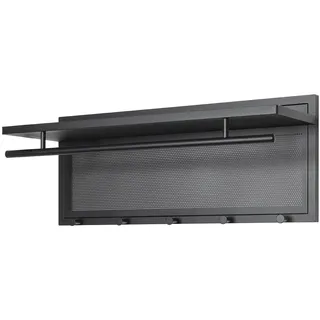 Haku-Möbel Wandgarderobe HAKU Möbel 75 x 30 x 26 cm Schwarz