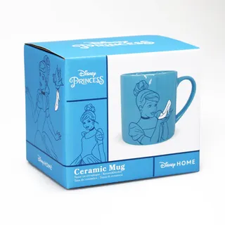 Disney HALF MOON BAY Cinderella Tasse – Box – 325 ml – spülmaschinenfest und mikrowellengeeignet, Prinzessin Cinderella Geschenke