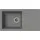 Denver grau Mineralwerkstoff Handbetätigung 780 x 435 mm