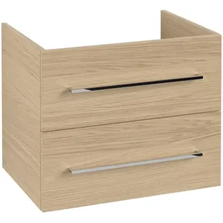 Villeroy & Boch Avento Waschtischunterschrank, 2 Auszüge, 630x514x484mm, Griff chrom Glanz, A89000VJ, Farbe: Nordic Oak
