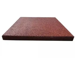 ReFlex Fallschutz-Gummiplatte, rot, 3 x 50 x 50 cm - 6er Set