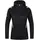 Damen Freizeitjacke mit Kapuze Schwarz-Meliert/Weiß 36
