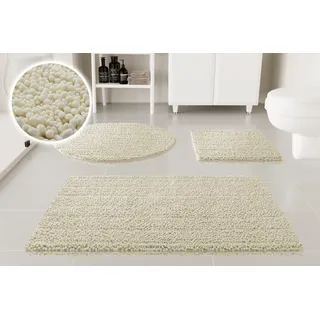 Badematte OTTO HOME "Torrni", creme beige, H:22mm, Polyester, Badematten, Badematte, Badteppich, getuftet, modern, Uni, antirutsch, flauschig, hochflor