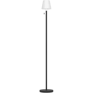 EGLO Solar-LED-RGBW-Stehleuchte Kunststoff 140,0 cm inkl. Zugschalter schwarz/weiß