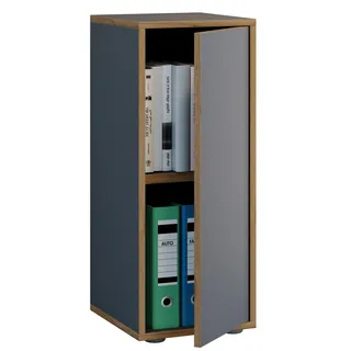 VCM Aktenschrank 30x33x74 cm schwarz