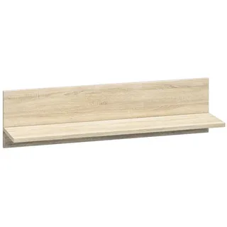 Feldmann-Wohnen Wandregal Castel Sonoma Eiche hell / Sonoma Eiche Trüffel 92 / 21 / 24cm , Holz , Rechteckig , 92x24x21 cm , Wohnzimmer, Regale, Wandregale