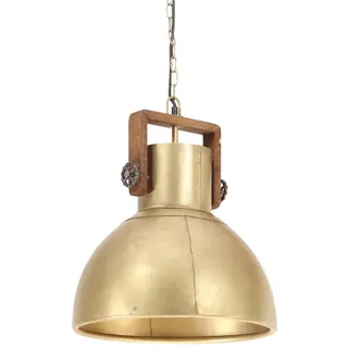 vidaXL Hängelampe Industriestil 25 W Messing Rund 40 cm E27 - Gold, Braun