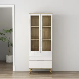 OTTO home Highboard Lund 70 x 40 x 180 cm Weiß