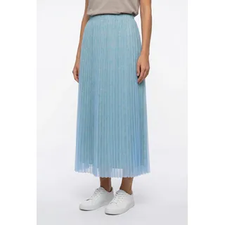 Plisseerock RICHROYAL, Damen, Gr. 36, blau (sailor sky), Web, Obermaterial: 100% Polyester, unifarben, regular fit lang, Röcke Plisseerock, Regular fit mit elastischem Bund