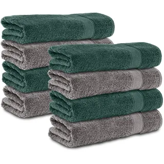 Komfortec Handtuchset 8-tlg. grau