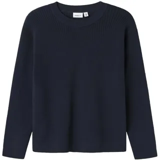 NAME IT Jungen Nkmnesolle Ls Pullover Knit Noos, Dark Sapphire, 158/164 cm