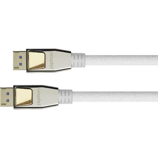 Python DisplayPort 2.0 Kabel 2 m Weiß