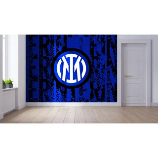Lizenziertes Decor FC Internazionale Milano Kleines Wandbild (110 cm (H) x 80 cm (H) – mehrlagiges Wappen