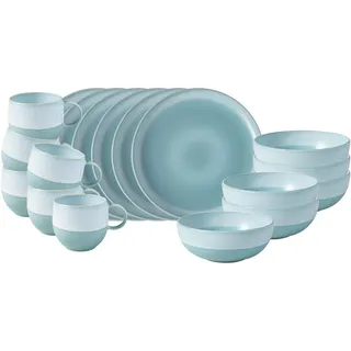 Villeroy & Boch Frühstücks-Set Perlemor Aqua 18-tlg. blau