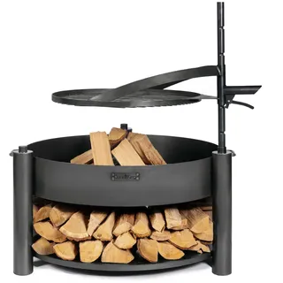 Cook King Feuerschale Montana X Ø 110 cm Schwarz