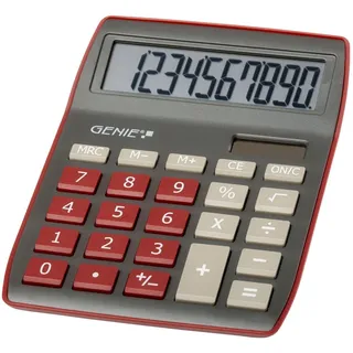 GENIE 840 DR Tischrechner; dunkelrot/grau