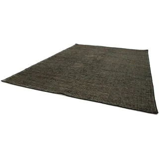 Morgenland Kelim Teppich Arvin rechteckig, 10 mm Höhe, Kurzflor schwarz - 240 x 170 cm