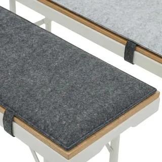 Dune Design Bankauflage 220 x 25 x 1 cm grau 2 St.