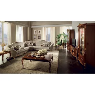 Couchtisch Edler Design Wohnzimmer Barock Rokoko Sofa Couch Tische Jugendstil - Braun