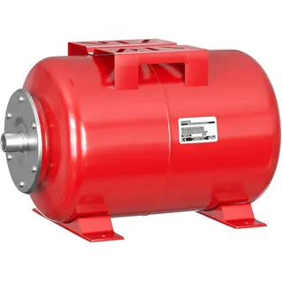 Wiltec Ausdehnungsgefäß 100 Liter, horizontaler Membrankessel für Hauswasserwerke und Druckerhöhungsanlagen mit epdm Membran