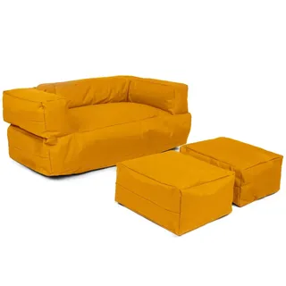 WELL HOME MOBILIARIO & DECORACIÓN Sessel 2 Pl + Sitzsack für Kinder, Orange