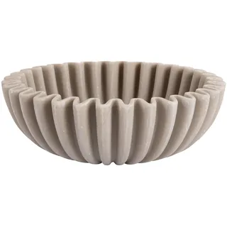 Present Time Schale Wave - Hellgrau - Ø20cm - Rund - Polyresin - Moderne Dekoschale - Schüsse - Weihnachtsgeschenk - Weihnachtsdekoration - Geschenk für sie