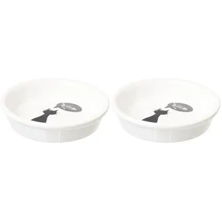 Trixie Keramiknapf, 0,25 l/ø 13 cm, weiß (Packung mit 3)