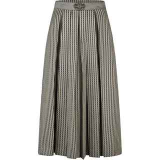 Trachtenrock SPIETH & WENSKY "Spieth & Wensky Trachtenrock Kabarett", Damen, Gr. 44, braun (taupe), Obermaterial: 58% Polyester PES. 42% Baumwolle CO., gepunktet, regular fit, Röcke Trachtenrock, mit eleganter Passform