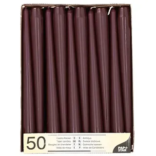 Papstar Leuchterkerzen Ø 2,2 cm rot 50 St.