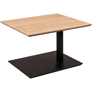 vierhaus Couchtisch Wildeiche Asteiche furniert 60x47-65x70 cm einfacher Aufbau, Wohnzimmer, Wohnzimmertische, Couchtische mit Rollen