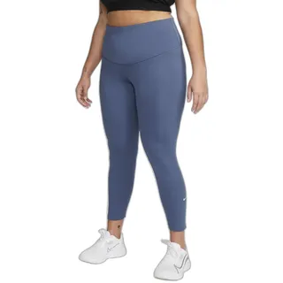 Nike NK ONE DF HR TGHT Plus Hosen Diffused Blue/White XXL