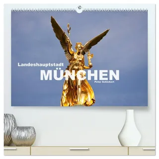 Landeshauptstadt München (hochwertiger Premium Wandkalender 2026 DIN A2 quer), Kunstdruck in Hochglanz: Die bayrische Landeshauptstadt zeigt in diesem ... Städten gezählt wird.. (CALVENDO Orte)