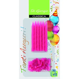 Cereria di Giorgio 5433 Teelichter Spirale mit Ständer Farben Fluo, Mehrfarbig