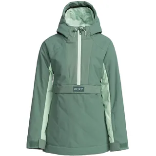 Snowboardjacke ROXY "Radiant Lines Overhead", Damen, Gr. XL, grün (schwarz forest), Obermaterial:100% Microfaser;, Jacken Snowboardjacke