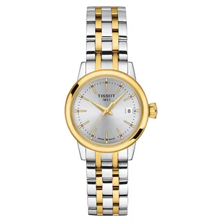 Tissot Damen Armbanduhr T129.210.22.031.00 Classic Dream 28 mm Edelstahl bicolor mit goldfarbiger PVD-Beschichtung
