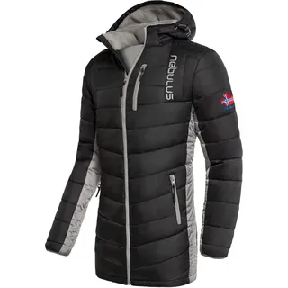 Nebulus Herren Wintermantel COATY, Kurzmantel mit praktischer Kapuze, Warmer Steppmantel für Männer