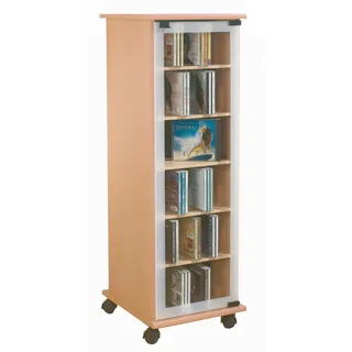 VCM Valenza CD-Regal 31 x 97,5 x 35 cm Buche