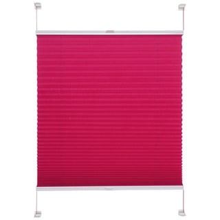 Klemmfix Plissee verspannt 45 x 150 cm rot