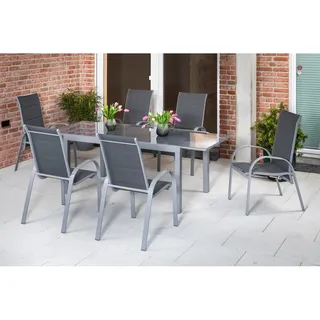 Merxx Amalfi Deluxe Set 9-tlg. Grau